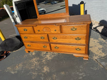 Load image into Gallery viewer, Spindle Forest Oak 7-Drawer Dresser- Bassett