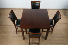 Load image into Gallery viewer, Dallas Counter Height Dining Table Set with 4 Leather-Back Chairs