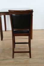 Load image into Gallery viewer, Dallas Counter Height Dining Table Set with 4 Leather-Back Chairs