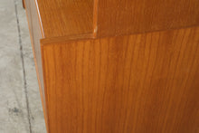 Load image into Gallery viewer, Danish Modern Teak Display Cabinet with Glass Doors and Lower Storage Made in Denmark