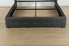 Load image into Gallery viewer, Dark Grey Queen Size Bed with Storage