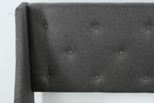 Load image into Gallery viewer, Dark Grey Queen Size Bed with Storage