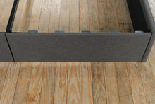 Load image into Gallery viewer, Dark Grey Queen Size Bed with Storage
