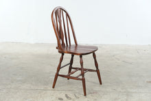 Load image into Gallery viewer, Traditional Windsor Bow Back Wood Dining Chair with Turned Legs