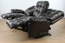 Load image into Gallery viewer, Best Chairs Co Dark Brown Leather Manual Reclining Sofa 88 Inch Three Seat Recliner Couch