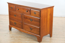 Load image into Gallery viewer, Davis Cabinet Company Solid Cherry Seven-Drawer Dresser with Dental Molding