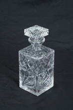 Load image into Gallery viewer, Waterford Crystal Square Whiskey Decanter Cut Crystal 95 Inch Signed