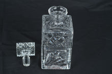 Load image into Gallery viewer, Waterford Crystal Square Whiskey Decanter Cut Crystal 95 Inch Signed