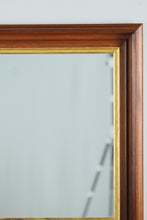 Load image into Gallery viewer, Deep Forest Wooden Framed Mirror with Gold Interior - 25" x 29"