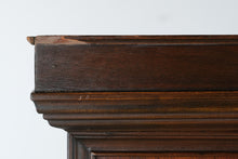 Load image into Gallery viewer, Depression Era Jacobean Revival Glass Door Display Cabinet