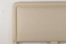Load image into Gallery viewer, Designer Upholstered King Bed – Off-White Linen Finish