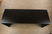 Load image into Gallery viewer, Modern Espresso Office Desk with Cable Management Grommets