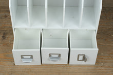 Load image into Gallery viewer, Desk / Countertop Organizer with File Slots & 3 Drawers – White