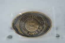 Load image into Gallery viewer, Vintage Diablo Canyon Nuclear Power Plant Belt Buckle – PG&E Solid Brass Employee Issue