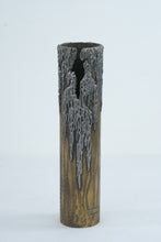 Load image into Gallery viewer, Dimitris Katsoulis Greek Modernist Metal Sculpture Vase Signed 10 Inch
