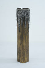 Load image into Gallery viewer, Dimitris Katsoulis Greek Modernist Metal Sculpture Vase Signed 10 Inch