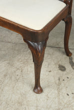 Load image into Gallery viewer, Antique Queen Anne Style Walnut Side Chair with Vase Splat and Upholstered Seat