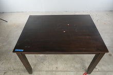 Load image into Gallery viewer, Dark Wood Rectangular Dining Table with Tapered Legs