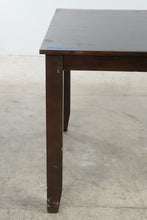 Load image into Gallery viewer, Dark Wood Rectangular Dining Table with Tapered Legs