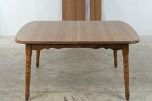 Load image into Gallery viewer, Traditional Wood Extendable Dining Table with Turned Legs and Extension Leaves
