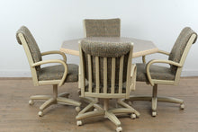 Load image into Gallery viewer, Chromcraft Postmodern Dining Table with 6 Swivel Chairs