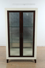 Load image into Gallery viewer, Sofía Vergara Savona White Curio Cabinet with Textured Glass Doors