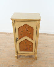 Load image into Gallery viewer, Hand Painted Floral Accent Cabinet Vintage Style Wood Storage Cabinet 20 Inch