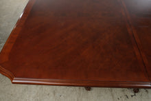 Load image into Gallery viewer, Traditional Mahogany Double Pedestal Dining Table with Banded Top