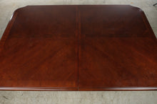 Load image into Gallery viewer, Traditional Mahogany Double Pedestal Dining Table with Banded Top