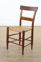Load image into Gallery viewer, Farmhouse Wooden Chair with Woven Seat