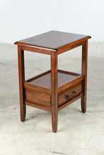 Load image into Gallery viewer, Traditional Cherry Finish One Drawer End Table with Shelf