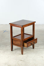 Load image into Gallery viewer, Traditional Cherry Finish One Drawer End Table with Shelf