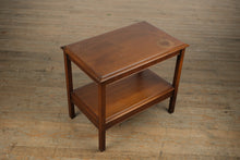 Load image into Gallery viewer, Double-Tier Walnut Side Table
