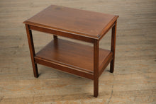 Load image into Gallery viewer, Double-Tier Walnut Side Table