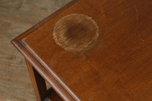 Load image into Gallery viewer, Double-Tier Walnut Side Table
