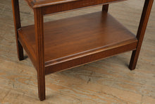 Load image into Gallery viewer, Double-Tier Walnut Side Table