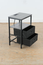 Load image into Gallery viewer, Yoobure Nightstand with Charging Station and Fabric Drawers