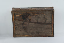Load image into Gallery viewer, Antique Handcrafted Bamboo & Wood Dowry / Trousseau Storage Chest – Geometric Panel Trunk