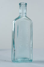 Load image into Gallery viewer, Antique Dr Miles Nervine and Dr Pierces Prescription Aqua Glass Bottles Lot of 2