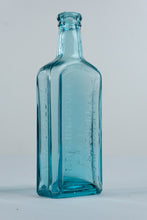 Load image into Gallery viewer, Antique Dr Miles Nervine and Dr Pierces Prescription Aqua Glass Bottles Lot of 2