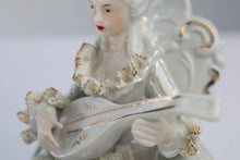 Load image into Gallery viewer, Dresden Sandizell Porcelain Lady with Instrument