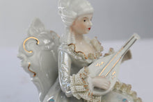 Load image into Gallery viewer, Dresden Sandizell Porcelain Lady with Instrument
