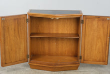 Load image into Gallery viewer, Heritage Asian Modern Oak Two-Door Accent Cabinet with Black Inset Top