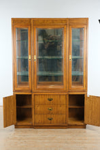 Load image into Gallery viewer, Drexel Passage Campaigner Illuminated China Cabinet with Glass Display