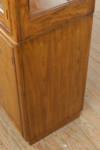 Load image into Gallery viewer, Drexel Passage Campaigner Illuminated China Cabinet with Glass Display