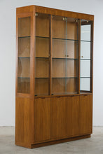 Load image into Gallery viewer, Vintage MCM Drexel Compatibles Illuminated Display Cabinet
