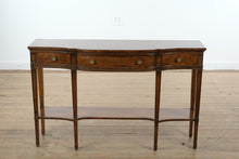 Load image into Gallery viewer, Drexel Heritage Serpentine Console Table with Lower Shelf