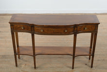 Load image into Gallery viewer, Drexel Heritage Serpentine Console Table with Lower Shelf