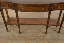 Load image into Gallery viewer, Drexel Heritage Serpentine Console Table with Lower Shelf