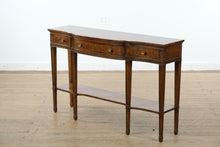 Load image into Gallery viewer, Drexel Heritage Serpentine Console Table with Lower Shelf